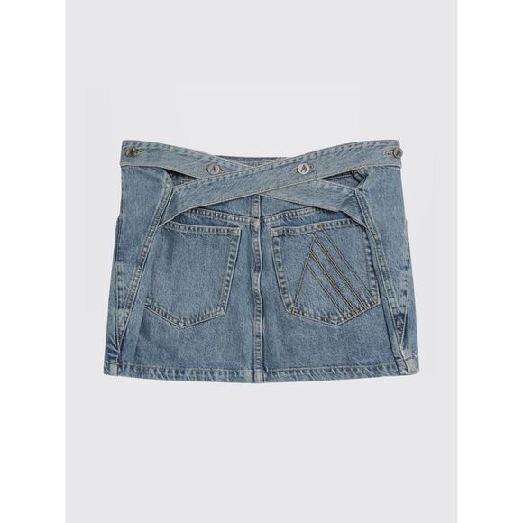 The Attico Skirt Woman Blue - Picture 3 of 3